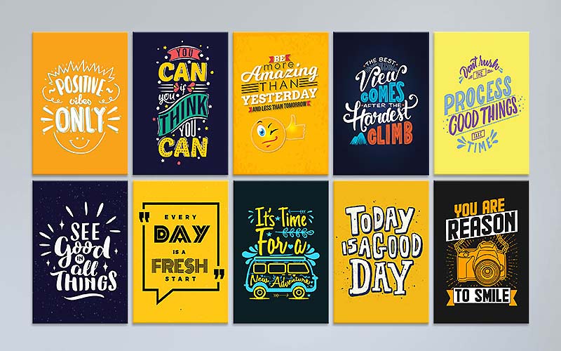 Tranh canvas mini in quote