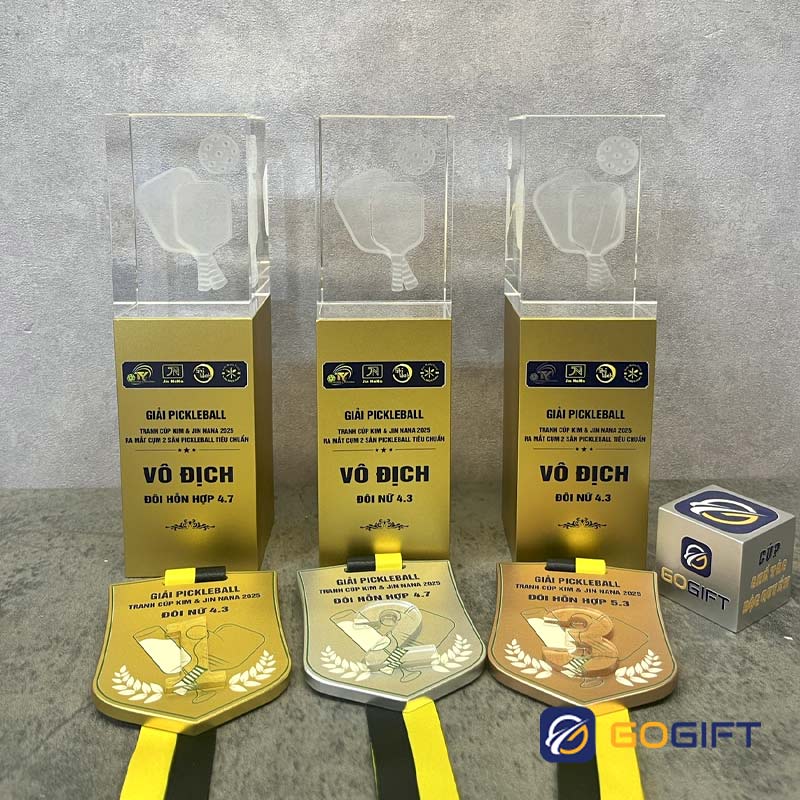 kỷ niệm chương kim loại kỷ niệm chương Pickleball
