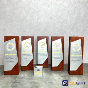 Cúp thiết kế vinh danh cống hiến Everlife 4